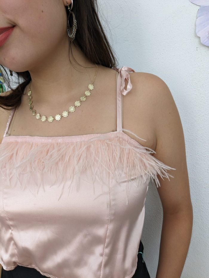Top Tardesica rosada